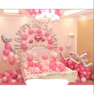 Pink wedding room decoration Balloon Set w15 Bong Balloon Shop Gives 3 words Song Hy