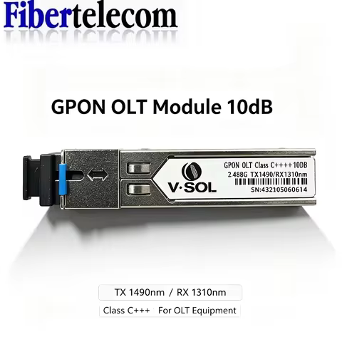 GPON OLT C+++,High Power 9/10dbm,SC Port,2.5G/1.25G 1490TX/1310RX,PON Module,DDM,for ZTE FIBERHOME B