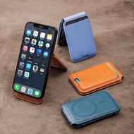 Magnetic 2‐in‐1 PU Leather Wallet & Stand for iPhone – Strong MagSafe Hold, Card Holder