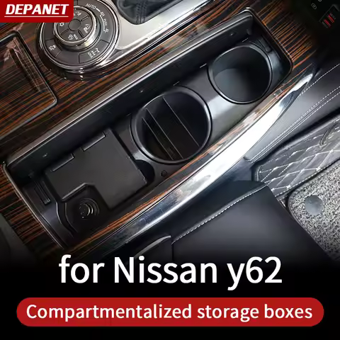 Cup holder storage box for nissan y62 storage box patrol nissan patrol y62 Infinity QX80 56 accessor