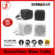 SonicGear Blue Cube Bluetooth Portable Speakers with FM Radio USB Powered