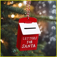 Christmas Iron Mailbox Ornament Letters to Santa Mailbox Hangable Christmas Mailbox Ornament Vintage
