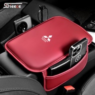 Sieece Leather Car Armrest Pad Protector Cover Car Interior Accessories For Mitsubishi Outlander Att