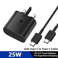 25W USB-C Edition Charger For A34 5G A54 5G A73 5G Support 25W Super Fast Charge 2.0 With Type-C to 