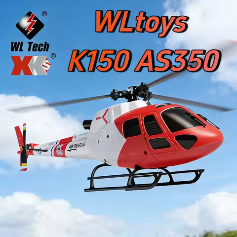 New Hot WLtoys K150 AS350 4-Way 3-Rotor Ailerless Helicopter Pneumatic Light Flow Fixed-Height Rc Ai
