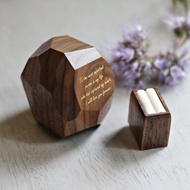 質樸的求婚戒指盒，訂婚戒指盒，週年紀念禮物