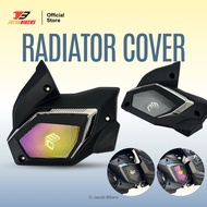 Yamaha NMAX 155 / NVX / Aerox V2 V3 Radiator Coolant Net Cover | Steel | Black Rainbow | Accessories