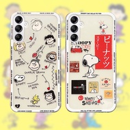 Ready Stock HandPhone Case Samsung Galaxy A55 5G A35 5G  Cute Cartoon Lazzy Snoopy Pattern Silicone Transparent Soft Casing Samsung A55 5G Phone Cover Case