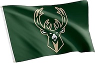 Milwaukee Bucks Team NBA National Basketball Association 100% Polyester Indoor Outdoor 3 feet x 5 fe