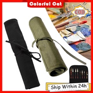 16 Slots Canvas Paint Brush Bag Roll Up Paint Brush Storage Case Bag