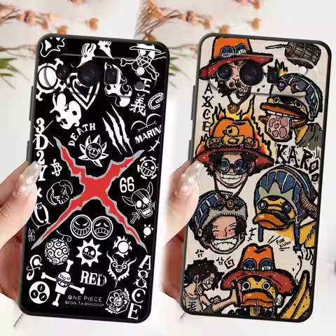 O-One P-Pieces Anime Case for Google Pixel 8a 7 Pro 9 Pro XL 6a 9a 8 Pro 6 Pro 7a Soft Cover