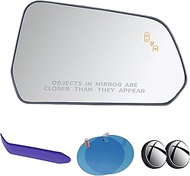 EAP Passenger Side Mirror Glass Compatible with Ford Mustang 2015-2025, Heated With Blind Spot, MR3Z