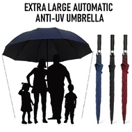 Anti-UV Automatic Large Umbrella 135cm Big Umbrella UV Protection Rain Sun Wind Resistance