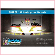 ◶ ◺ Y15ZR Malaysian Decals Yellow/Red