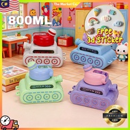 800ML BPA Free Kids Water Bottle Cartoon Tank Design Perfect
