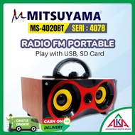 Speaker Aktif MITSUYAMA MS-4078 Karaoke Bluetooth USB Radio SD Card