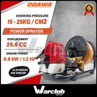 Warclub Ogawa SY580R Portable Power Sprayer Pump c/w 30m High Pressure Hose Engine Sprayed Pump Pum Racun Disinfection
