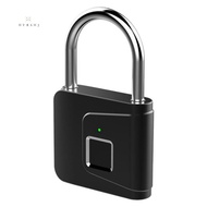 Locker Smart USB Charging Fingerprint Padlock Black