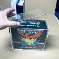 Hot sale Factory Direct Sale Acrylic Pokémon PTCG Box Storage ETB Charizard Card Protector Box