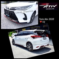 ชุดแต่งYaris 2020 2021 5ประตู SPACE V2 ท่อคู่แฝด สเกิร์ตรอบคัน ยาริส แต่งสวย