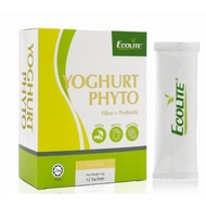 ECOLITE YOGHURT PHYTO - Fibre &amp; Probiotic drink 16g x 12 sachets (DETOX and DIGESTION)