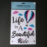 Home Decor Life is a Beautiful Ride Wall Sticker 全新牆貼 包平郵