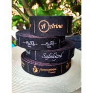 KATUN [ 20 meters ] black imported cotton label, hijab label, clothing label, cotton label, clothing