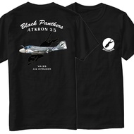 A-6 Intruder Attack Aircraft Naval VA-35 Black Panthers Squadron T-Shirt Short Sleeve Casual xs-3xl