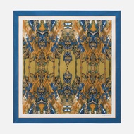 Temples Cotton Napkin - Gold Blue