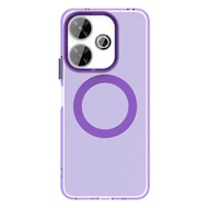 Jingsanc Phone Case For Redmi 13x 13 Wireless Charging Phone Casing edge Shockproof Candy Color Colo