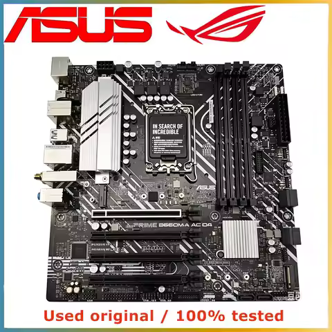 For ASUS PRIME B660M-A AC D4 WIFI motherboard B660 LGA 1700 CPU Support i5-12400 i7-12700F i9-12900