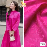 Silk for ao dai - Nhaxasilk - lotus pink bat pattern - TR09