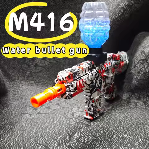 SKD Gel Balls Gun Electric Blaster Night Light Water Beads Ball Splatter Shooting Target Toys Guns O