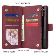 Wallet Zipper Leather Case For P40 Lite E Pro P30 Lite Pro P20 Lite 2019 P Smart 2019 Y7P Honor 10i 10 Lite 20 20Lite 20S