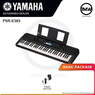 Yamaha PSR-E383 PSR-E373 Portable Digital Keyboard ⚫ Black 61 Touch Response Keys AA Battery Operate