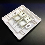 Type 86 Dual-Port Network Panel 2-Port Computer Phone Network Panel Optical Fiber Information Panel 