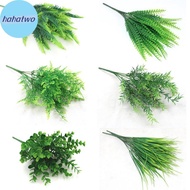 ha Artificial Plants Fake Leaf Foliage Bush Home Office Garden Wedding Decors TH