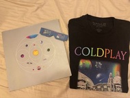 Coldplay HK Tour Merch “Music of the Spheres” 2024/ 2025 world tour t-shirt tour book heart paper gl