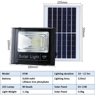 [Ready Stock] Solar Powered LED Flood Light 65W Waterproof IP65