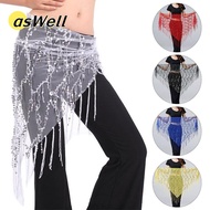 ASWELL Hip Scarf  Show Costumes Tassels Dancer Skirt