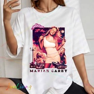 Mariah Carey 2024 Tour Outfit T-shirt Outfit Hip Hop Gothic Harajuku Y2K Oversized short-sleeved fan