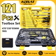 KEELAT 121PCS ratchet wrench tool set box Combination socket wrench set automotive repair kit 工具箱