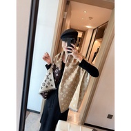 【Ready Stock-24 Hour Delivery】Original Scarf Luxury Brand Scarf 100% Cashmere Wool Scarves Womens an
