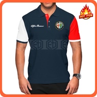 T Shirt Polo Cotton Alfa Romeo Logo Kolar Embroidery Casual Motorsport Racing Unisex T-Shirt Shirts 