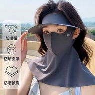 lululemon 2025 新款冰絲空頂帽+防曬護頸面罩二合一套裝 頂級防曬品二件組合套