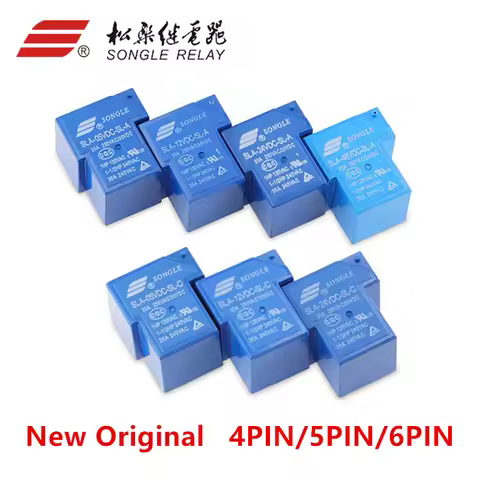 1Pcs Power relay SLA-05VDC-SL-A SLA-12VDC-SL-A SLA-24VDC-SL-A -C T90 30A 4/5/6PIN 5V 12V 24V 48V Tim