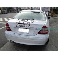 臺灣之光 全新BENZ W203 04 05 06年後期專用LED紅白晶鑽尾燈組臺灣製C300 C200臺灣製