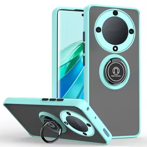 Armor Matte Case For Honor Magic6 5 Lite 5G Magic 6 5 Pro X9B X8B X7B X9A X8A Ring Magnetic Holder S