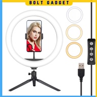 Tripod Stand LED Ring Light Filing Lamp 13 Inch Live Bracket For Photo Shooting FB Instagram Video S