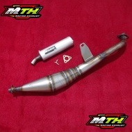 AHM ALFA Exhaust, Yamaha 100 Sports, Mate 100